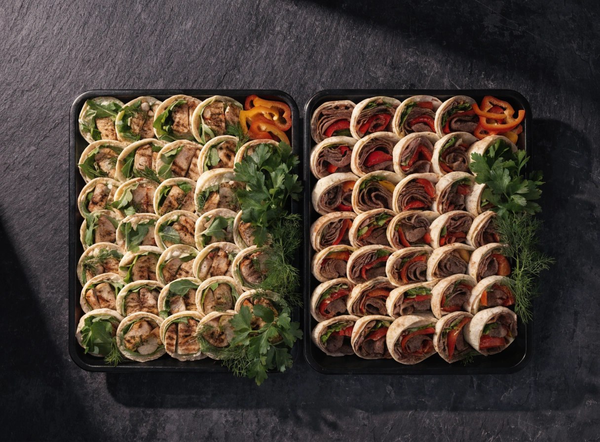 Party Lavash Meat Wraps